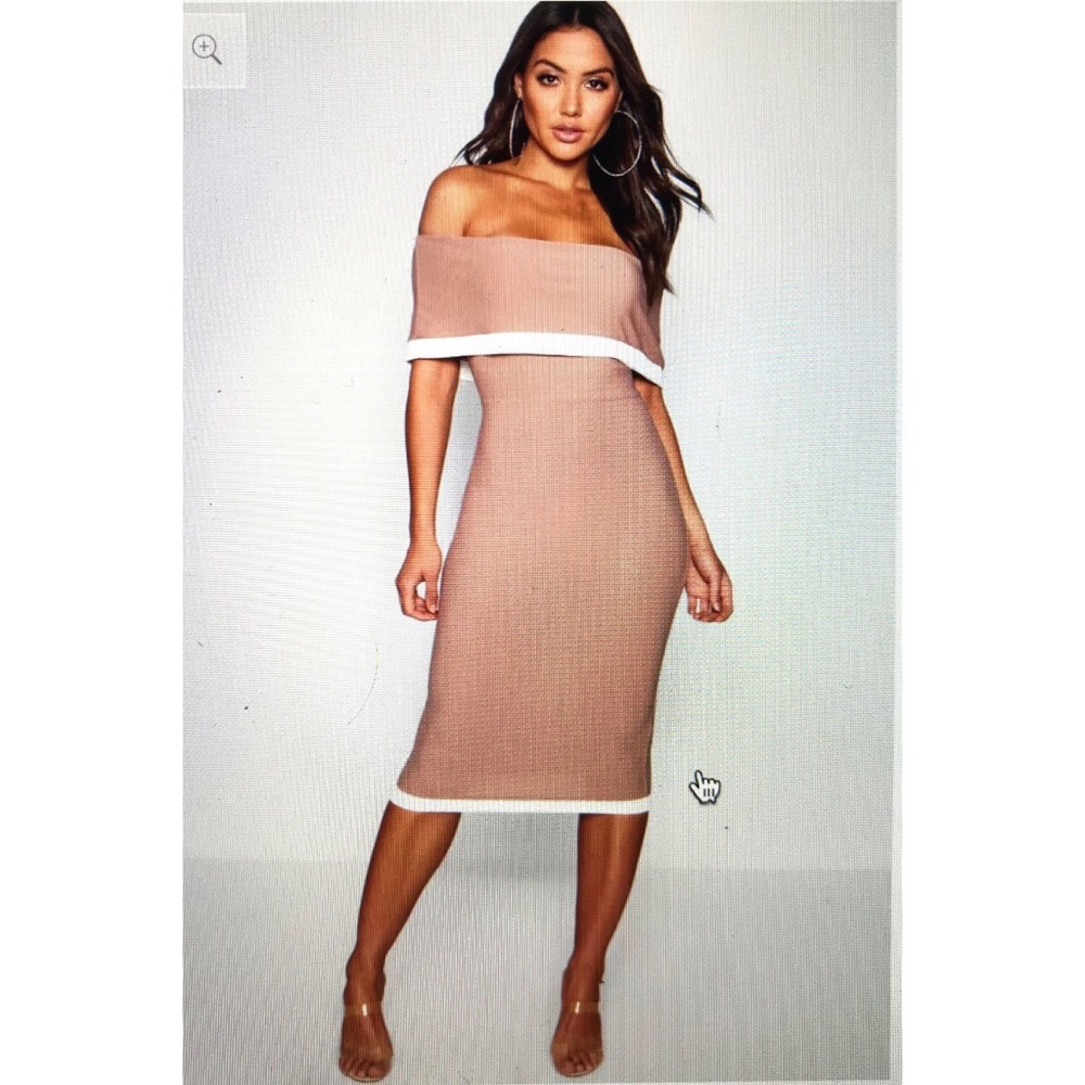 Off The Shoulder Midi Dress *NEW* - Picture 1 of 2